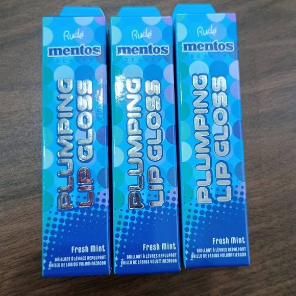 3 RUDE Mentos Plumping Lip Gloss - Picture 1 of 3